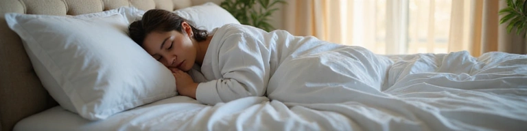 Person sleeping peacefully