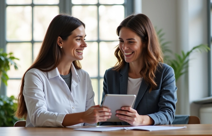 Health coach guiding a client through lifestyle changes